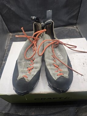 Scarpa Gray and Orange Climbing Sneakers
